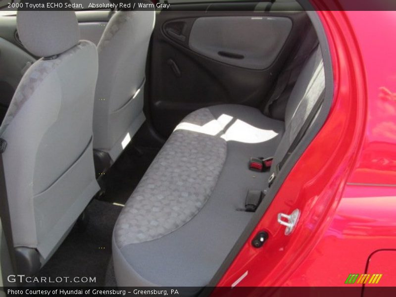 Absolutely Red / Warm Gray 2000 Toyota ECHO Sedan