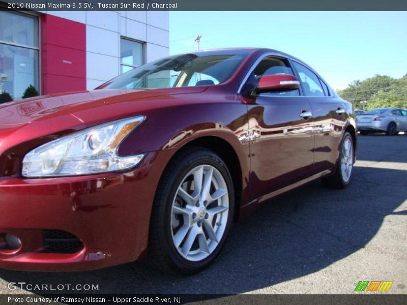 Tuscan Sun Red / Charcoal 2010 Nissan Maxima 3.5 SV