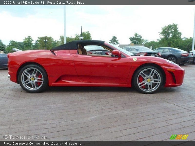 Rosso Corsa (Red) / Beige 2009 Ferrari F430 Spider F1