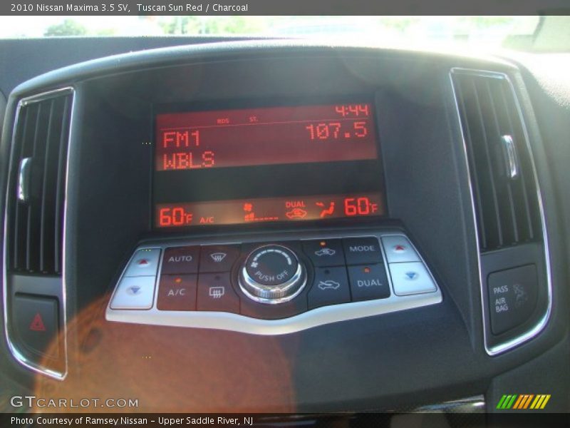 Tuscan Sun Red / Charcoal 2010 Nissan Maxima 3.5 SV