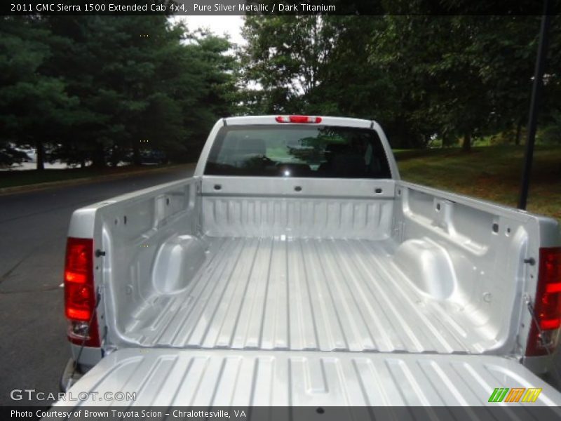 Pure Silver Metallic / Dark Titanium 2011 GMC Sierra 1500 Extended Cab 4x4