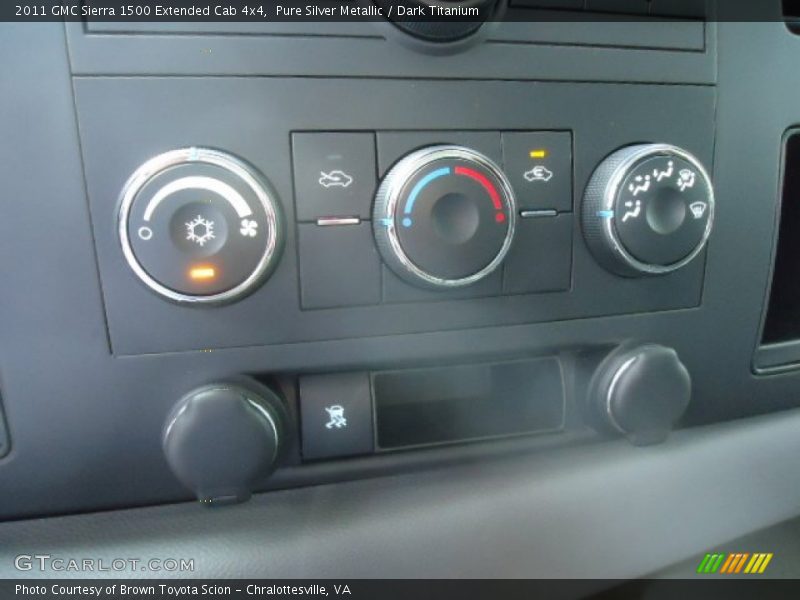Pure Silver Metallic / Dark Titanium 2011 GMC Sierra 1500 Extended Cab 4x4
