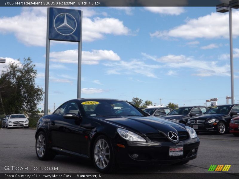 Black / Black 2005 Mercedes-Benz SLK 350 Roadster