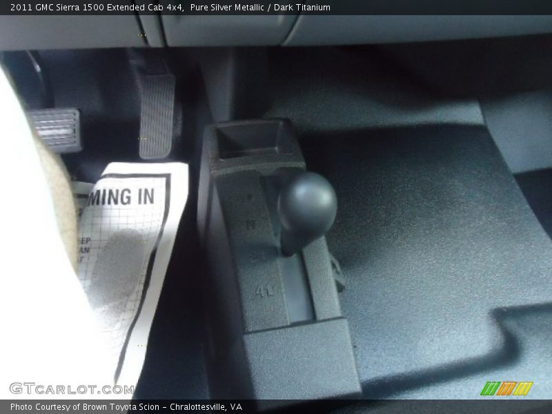 Pure Silver Metallic / Dark Titanium 2011 GMC Sierra 1500 Extended Cab 4x4
