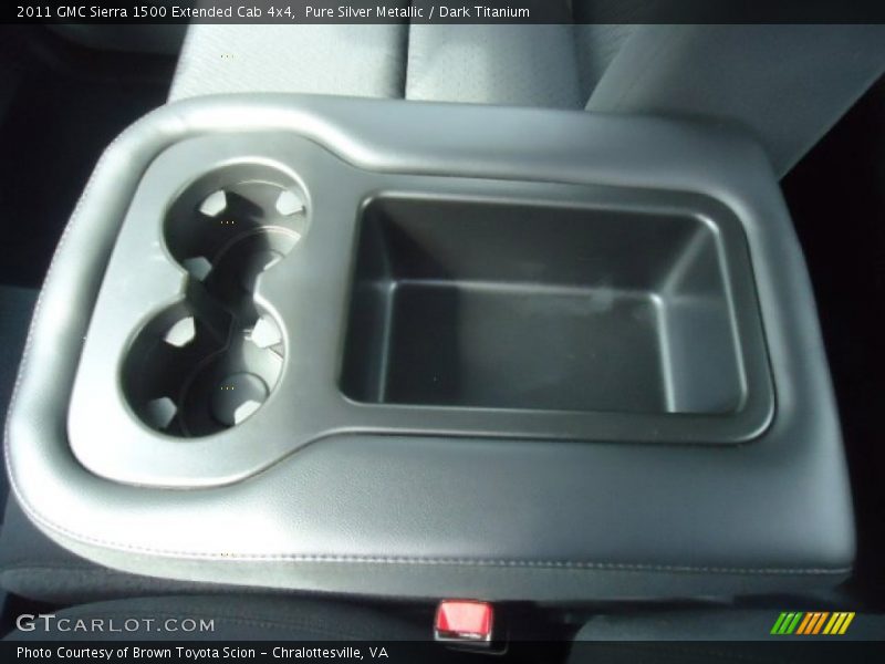 Pure Silver Metallic / Dark Titanium 2011 GMC Sierra 1500 Extended Cab 4x4
