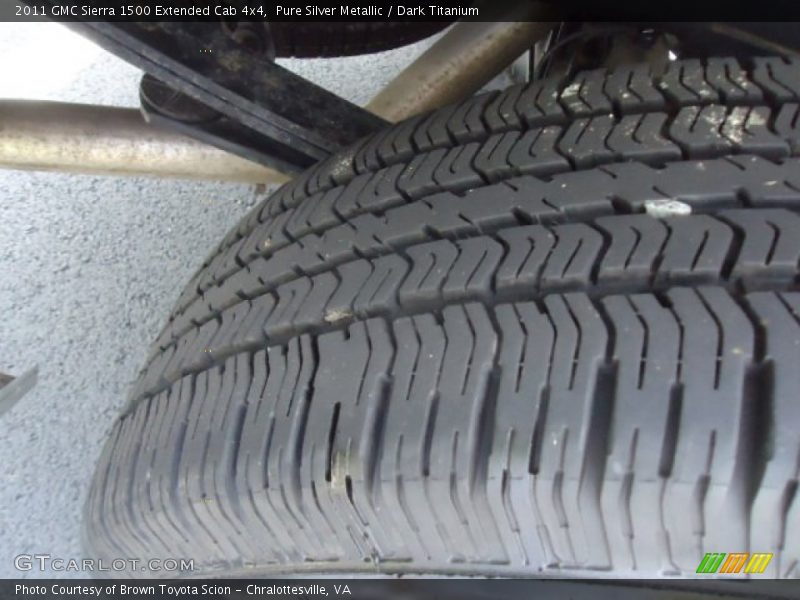 Pure Silver Metallic / Dark Titanium 2011 GMC Sierra 1500 Extended Cab 4x4