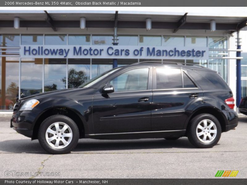 Obsidian Black Metallic / Macadamia 2006 Mercedes-Benz ML 350 4Matic