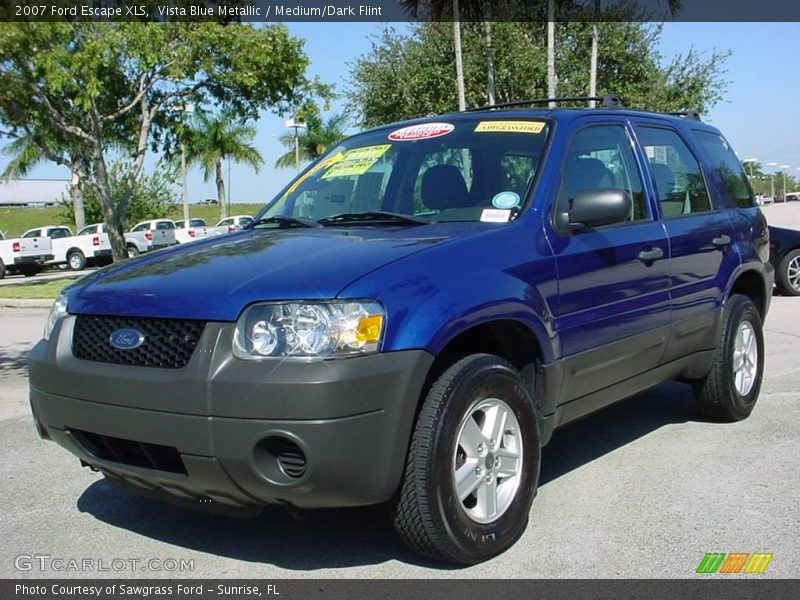 Vista Blue Metallic / Medium/Dark Flint 2007 Ford Escape XLS