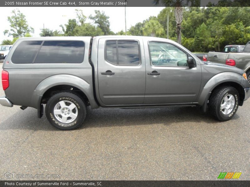 Storm Gray Metallic / Steel 2005 Nissan Frontier SE Crew Cab 4x4