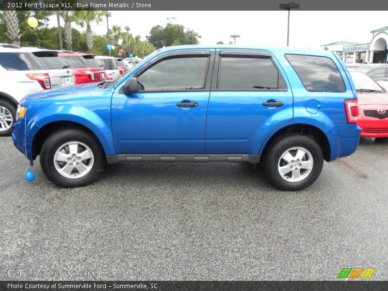 Blue Flame Metallic / Stone 2012 Ford Escape XLS