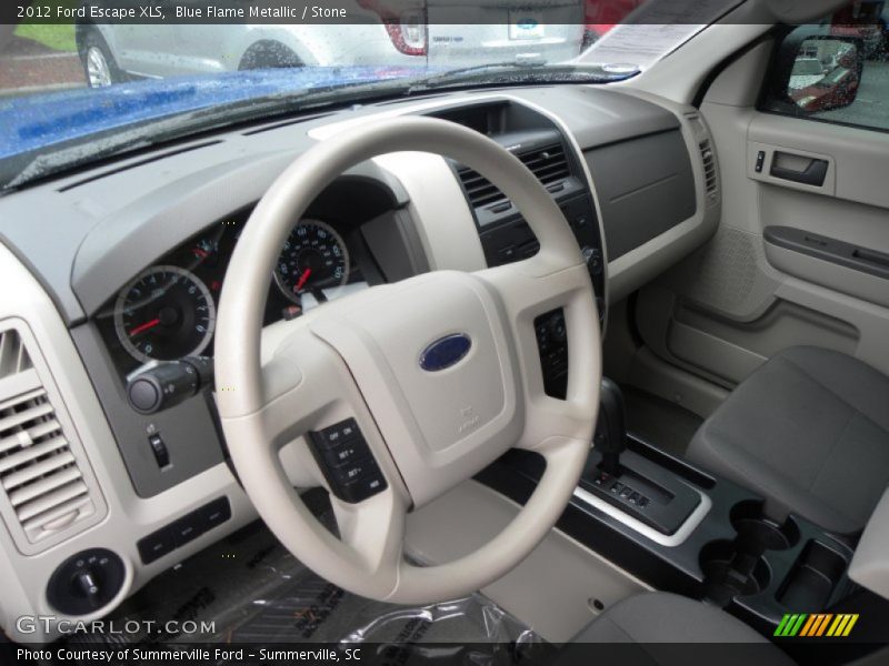 Blue Flame Metallic / Stone 2012 Ford Escape XLS