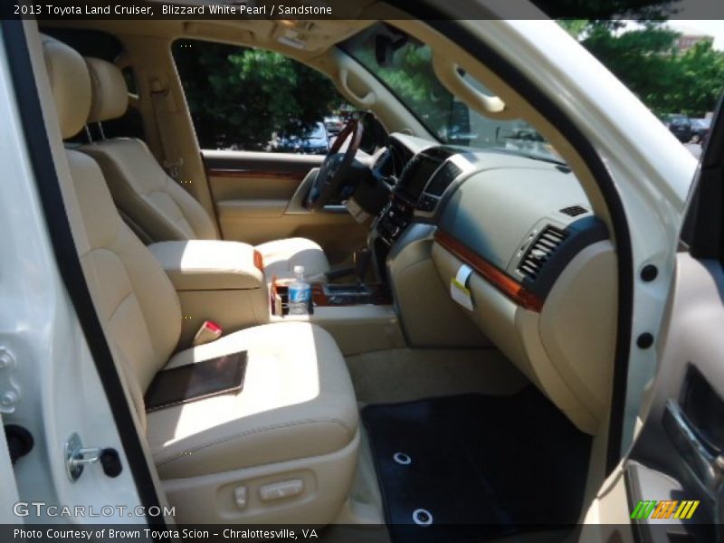 Blizzard White Pearl / Sandstone 2013 Toyota Land Cruiser