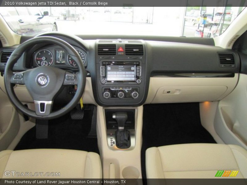 Black / Cornsilk Beige 2010 Volkswagen Jetta TDI Sedan