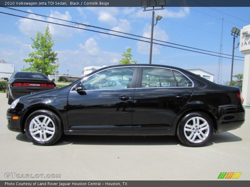 Black / Cornsilk Beige 2010 Volkswagen Jetta TDI Sedan