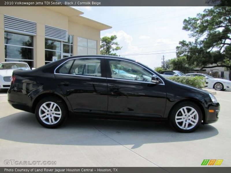 Black / Cornsilk Beige 2010 Volkswagen Jetta TDI Sedan