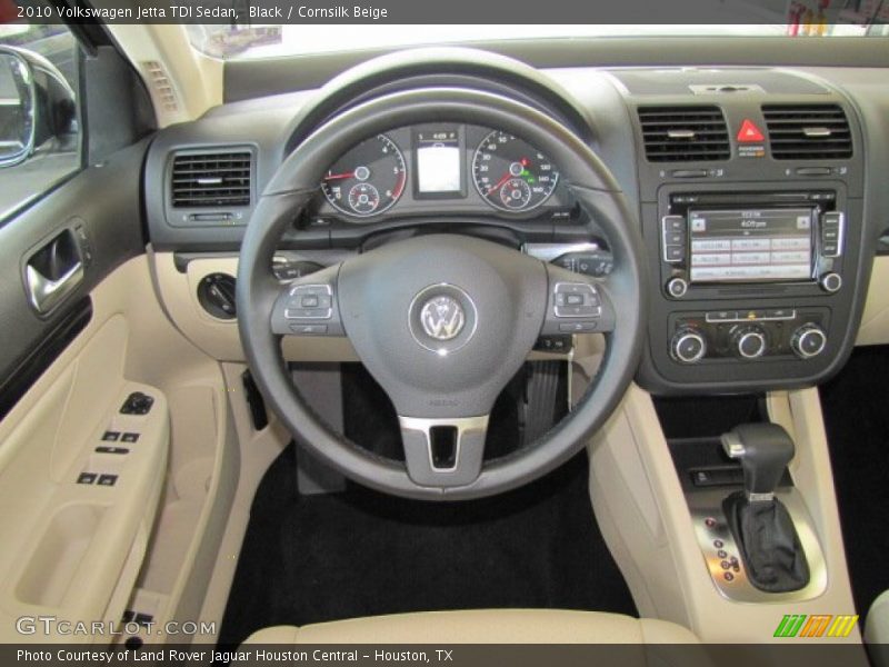 Black / Cornsilk Beige 2010 Volkswagen Jetta TDI Sedan