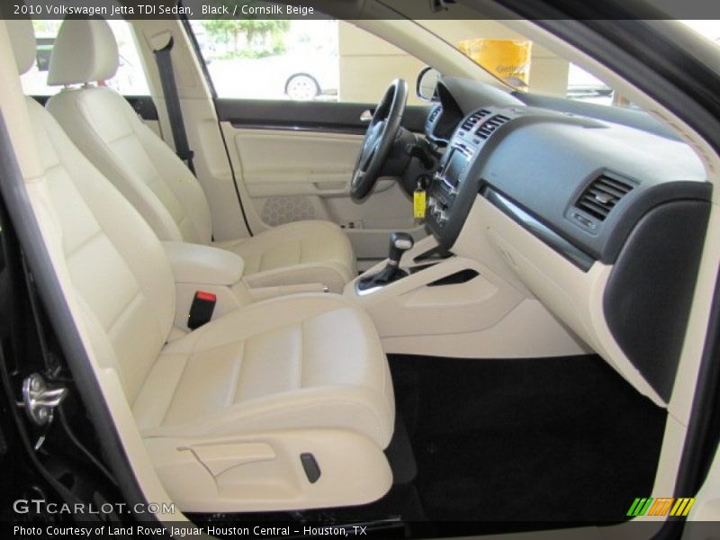 Black / Cornsilk Beige 2010 Volkswagen Jetta TDI Sedan