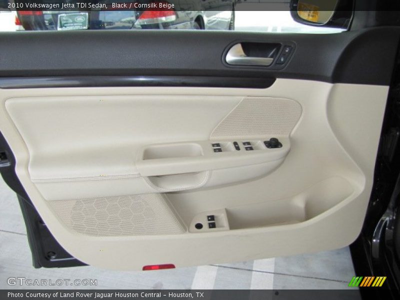 Black / Cornsilk Beige 2010 Volkswagen Jetta TDI Sedan