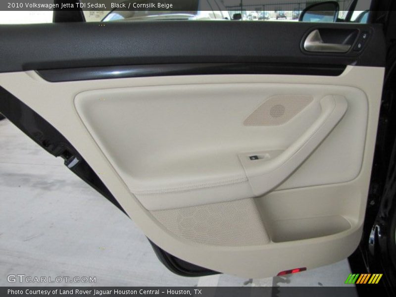 Black / Cornsilk Beige 2010 Volkswagen Jetta TDI Sedan