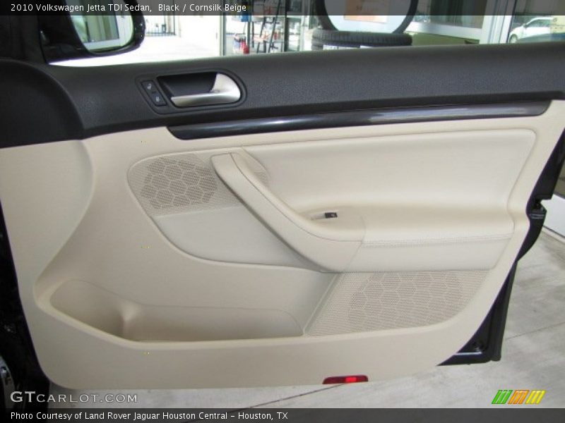 Black / Cornsilk Beige 2010 Volkswagen Jetta TDI Sedan