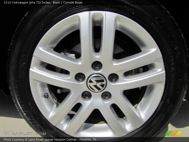 Black / Cornsilk Beige 2010 Volkswagen Jetta TDI Sedan
