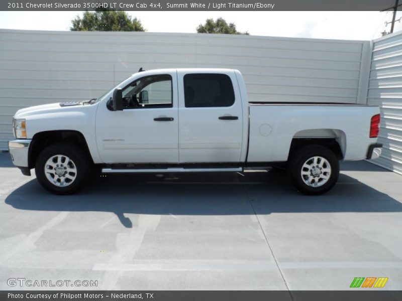 Summit White / Light Titanium/Ebony 2011 Chevrolet Silverado 3500HD LT Crew Cab 4x4
