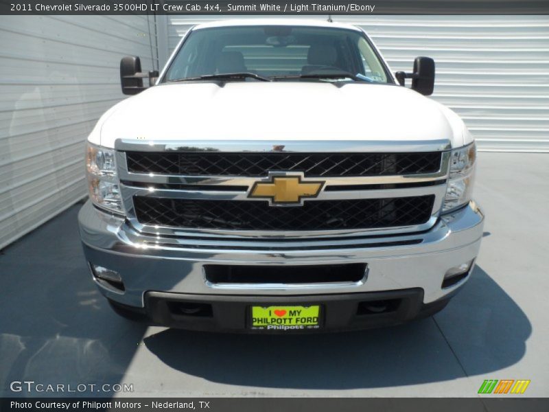 Summit White / Light Titanium/Ebony 2011 Chevrolet Silverado 3500HD LT Crew Cab 4x4