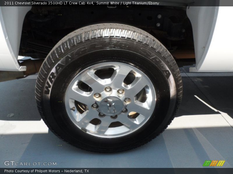 Summit White / Light Titanium/Ebony 2011 Chevrolet Silverado 3500HD LT Crew Cab 4x4