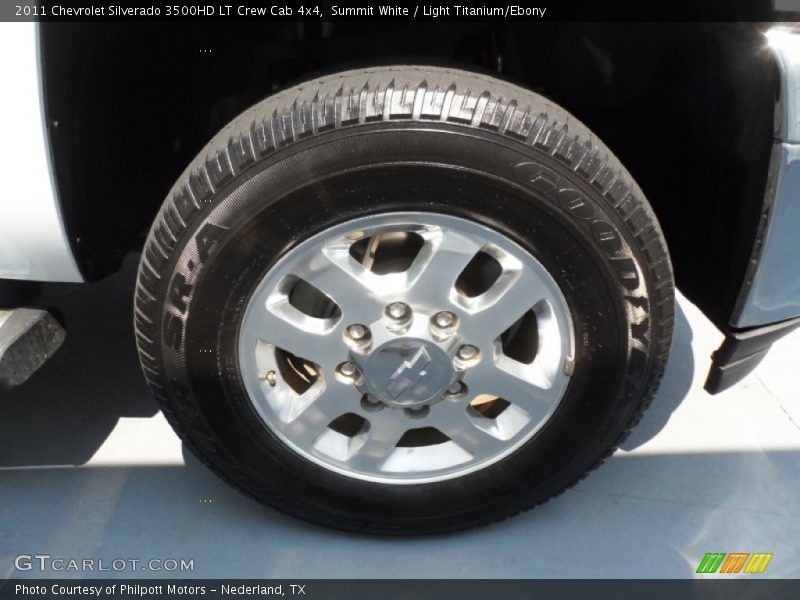 Summit White / Light Titanium/Ebony 2011 Chevrolet Silverado 3500HD LT Crew Cab 4x4