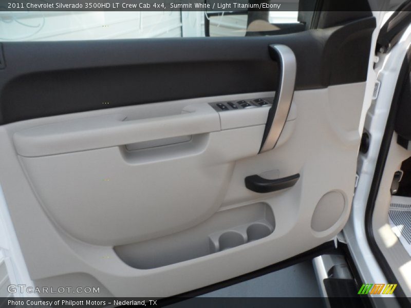 Summit White / Light Titanium/Ebony 2011 Chevrolet Silverado 3500HD LT Crew Cab 4x4