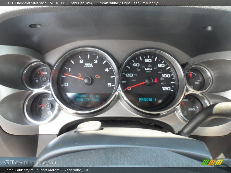 Summit White / Light Titanium/Ebony 2011 Chevrolet Silverado 3500HD LT Crew Cab 4x4