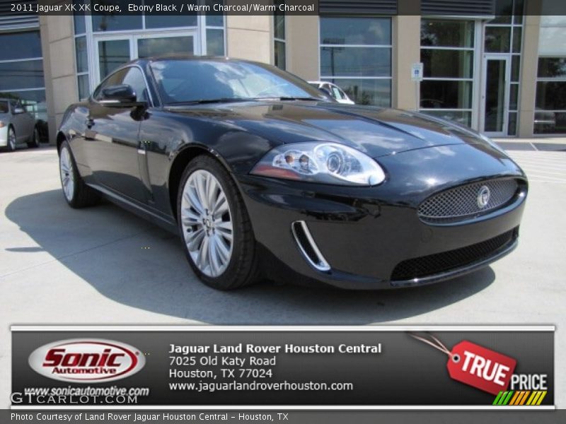 Ebony Black / Warm Charcoal/Warm Charcoal 2011 Jaguar XK XK Coupe