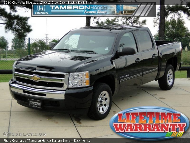 Black / Dark Titanium 2010 Chevrolet Silverado 1500 LS Crew Cab