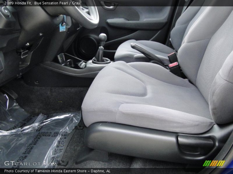 Blue Sensation Pearl / Gray 2009 Honda Fit