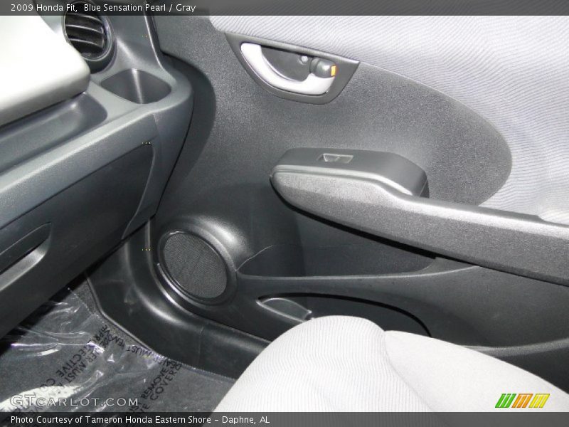 Blue Sensation Pearl / Gray 2009 Honda Fit