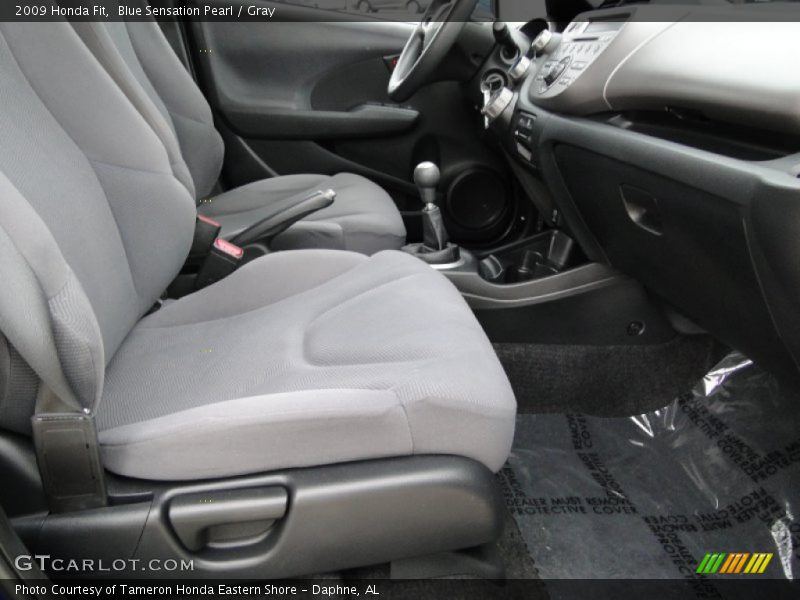 Blue Sensation Pearl / Gray 2009 Honda Fit