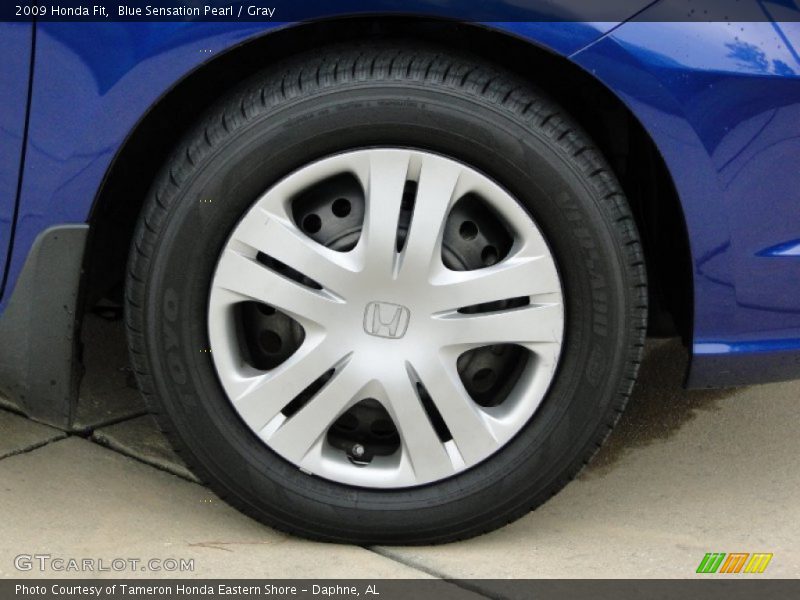 Blue Sensation Pearl / Gray 2009 Honda Fit