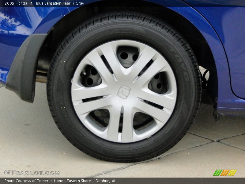 Blue Sensation Pearl / Gray 2009 Honda Fit