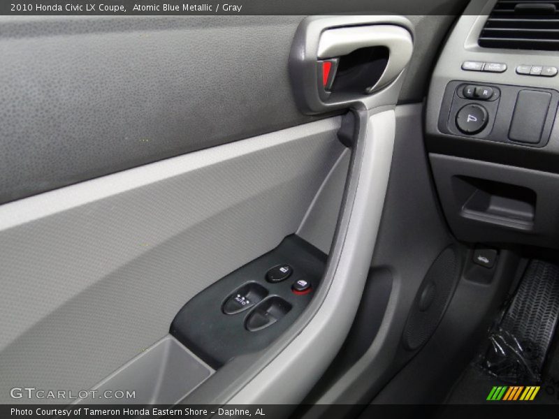 Atomic Blue Metallic / Gray 2010 Honda Civic LX Coupe
