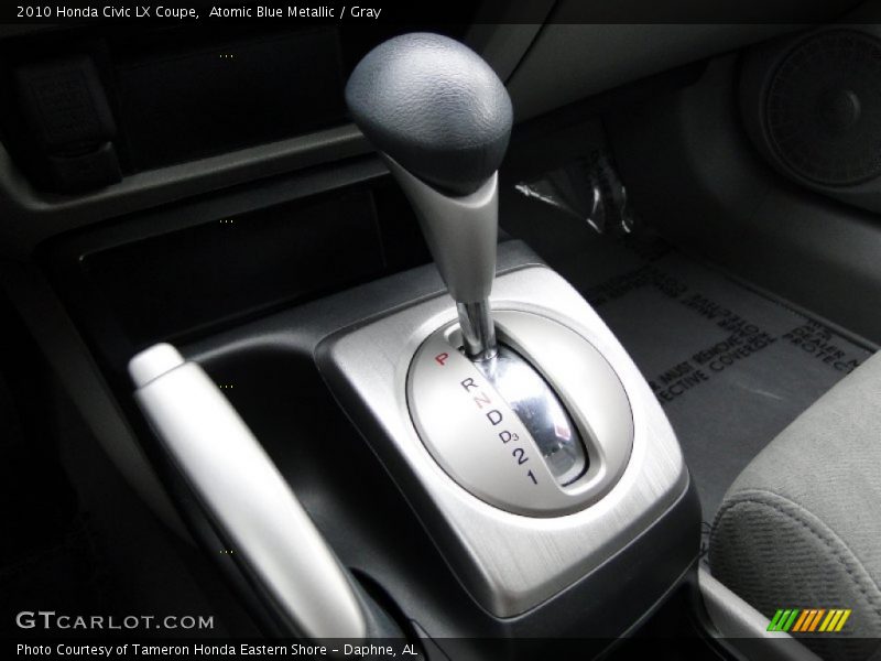 Atomic Blue Metallic / Gray 2010 Honda Civic LX Coupe