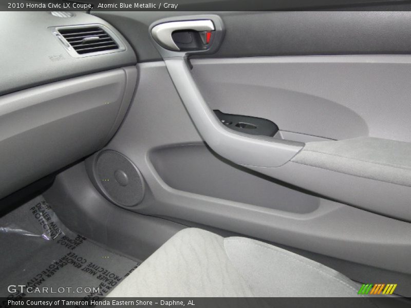 Atomic Blue Metallic / Gray 2010 Honda Civic LX Coupe