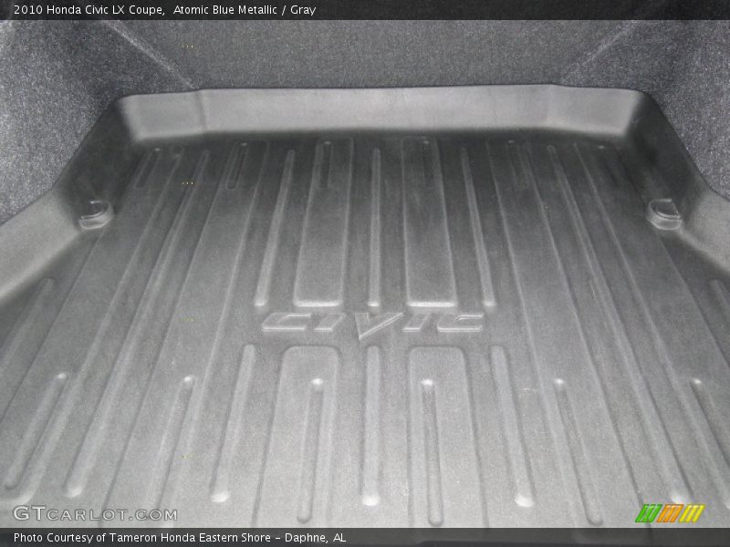 Atomic Blue Metallic / Gray 2010 Honda Civic LX Coupe