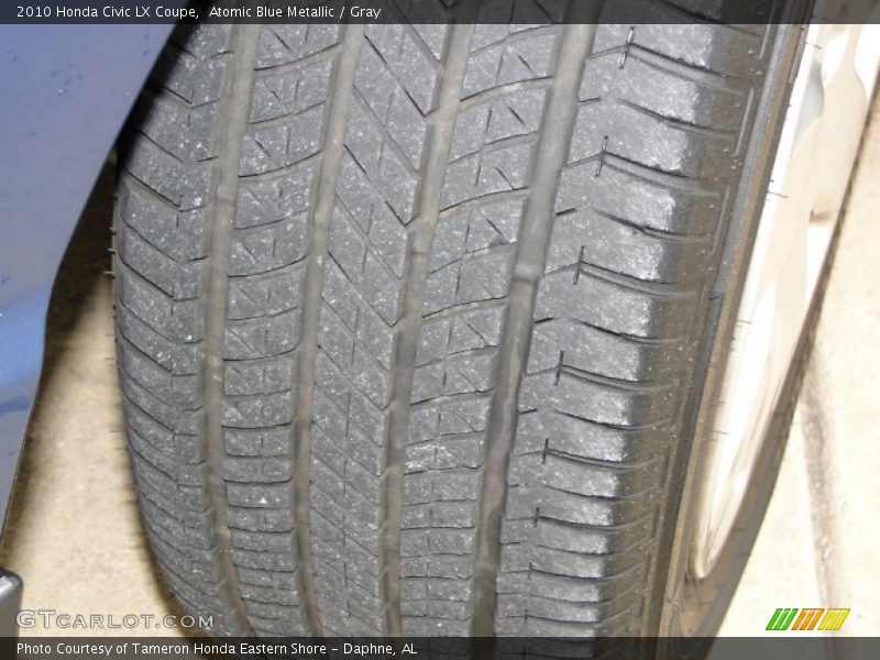 Atomic Blue Metallic / Gray 2010 Honda Civic LX Coupe