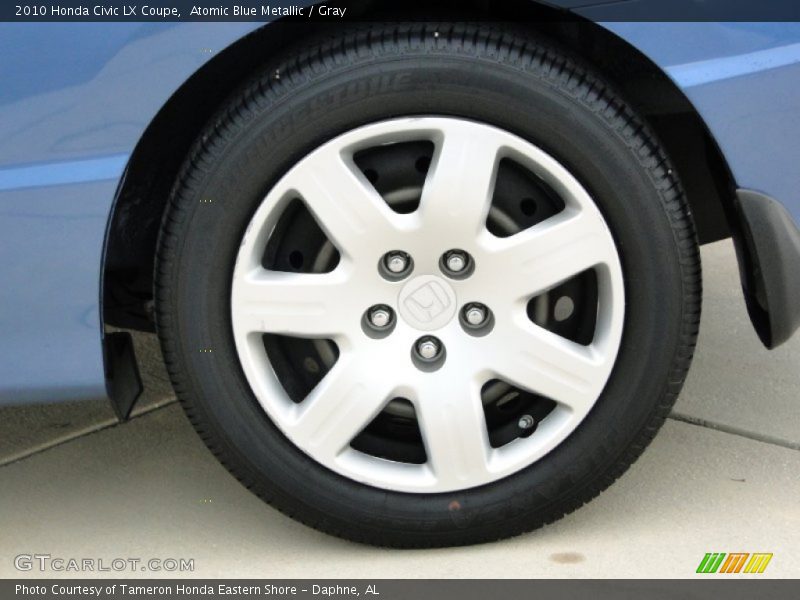 Atomic Blue Metallic / Gray 2010 Honda Civic LX Coupe