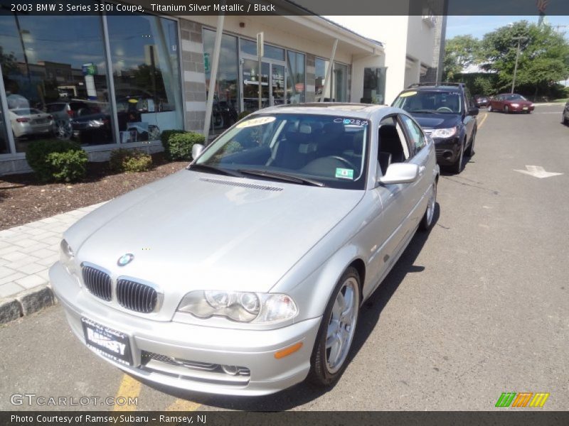 Titanium Silver Metallic / Black 2003 BMW 3 Series 330i Coupe