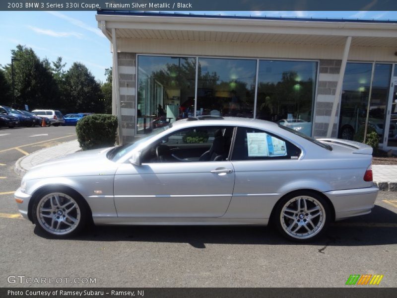 Titanium Silver Metallic / Black 2003 BMW 3 Series 330i Coupe