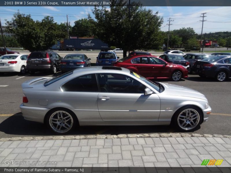 Titanium Silver Metallic / Black 2003 BMW 3 Series 330i Coupe