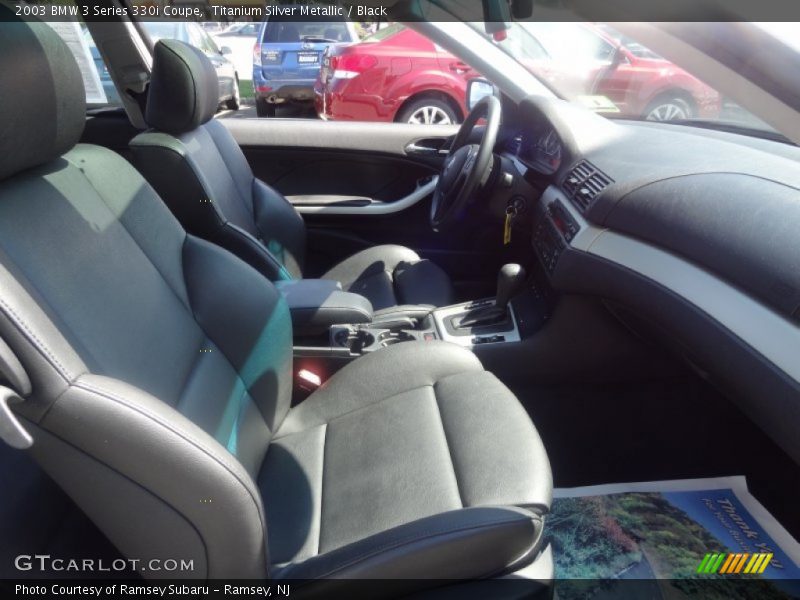 Titanium Silver Metallic / Black 2003 BMW 3 Series 330i Coupe