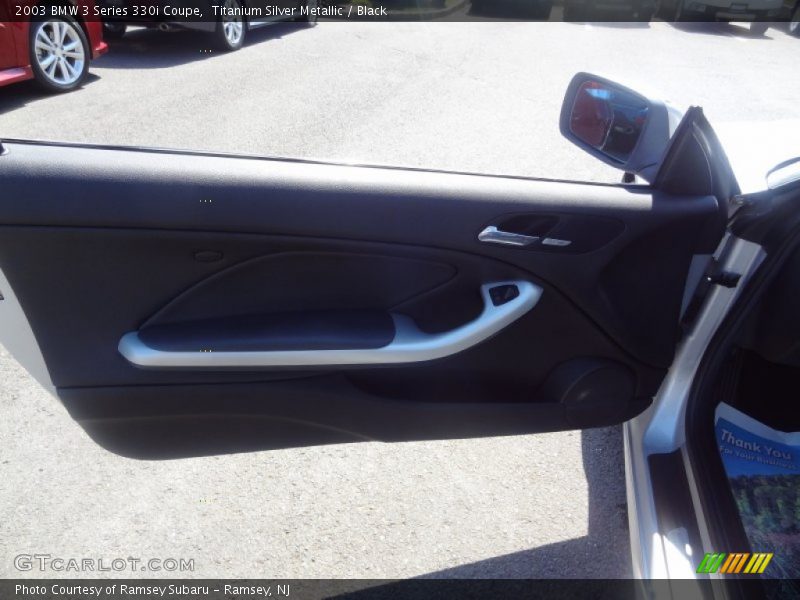 Titanium Silver Metallic / Black 2003 BMW 3 Series 330i Coupe