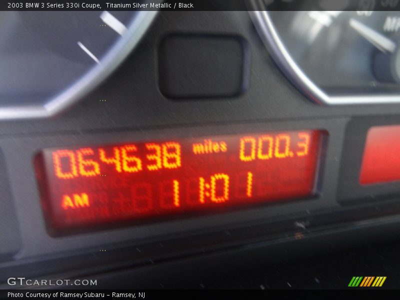 Titanium Silver Metallic / Black 2003 BMW 3 Series 330i Coupe